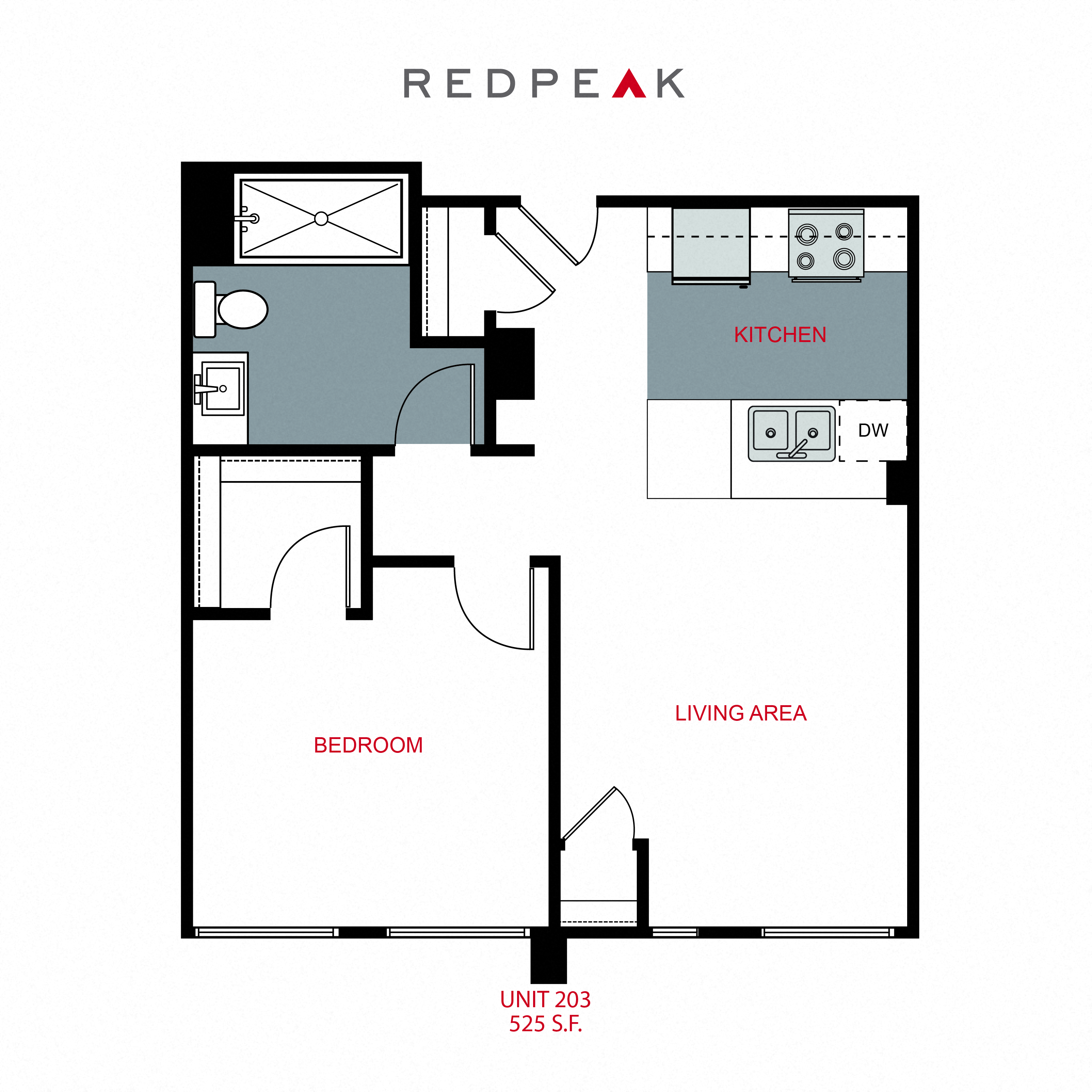 Plan A2 - One Bedroom