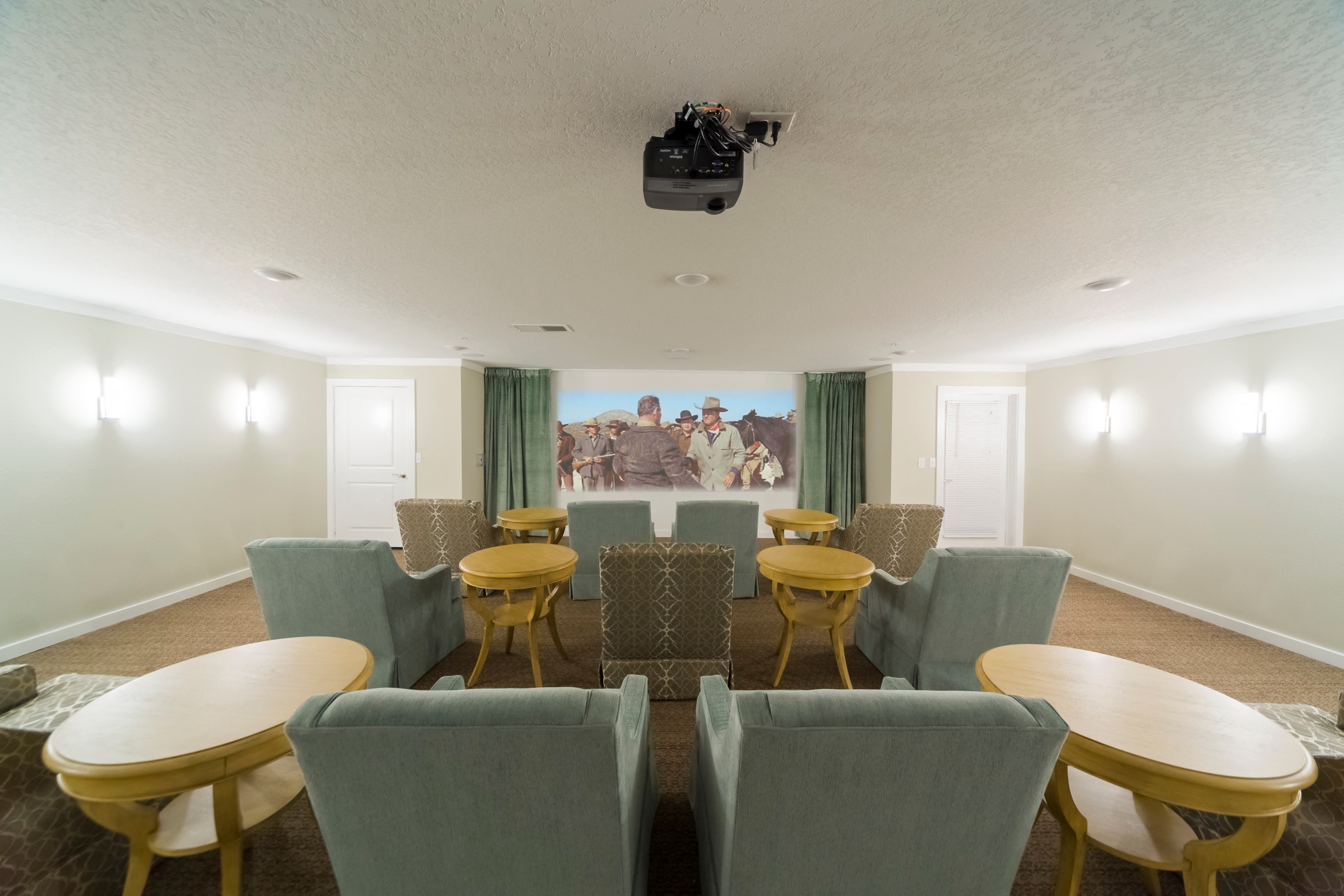 Cassie Gardens Movie Room