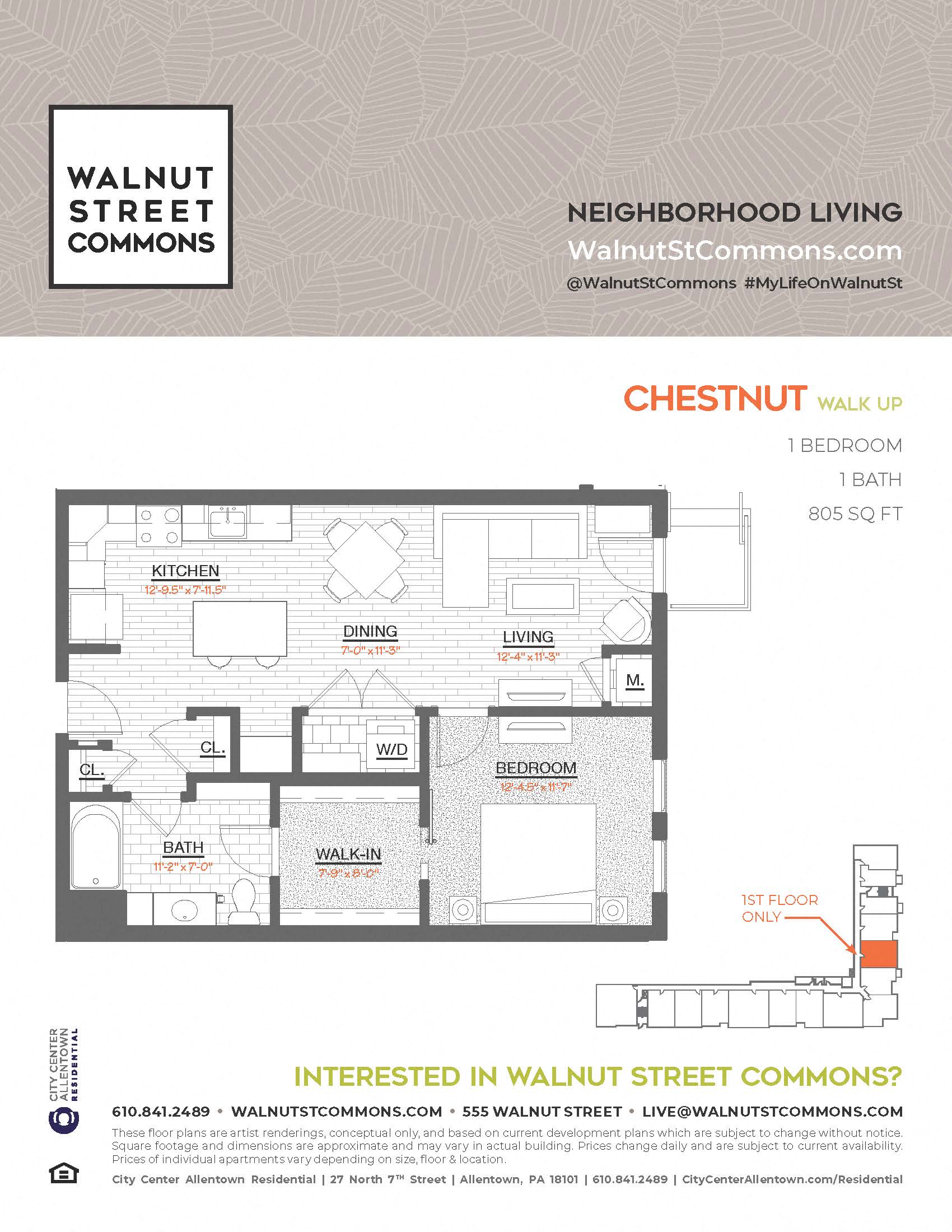 Chestnut Walk-Up