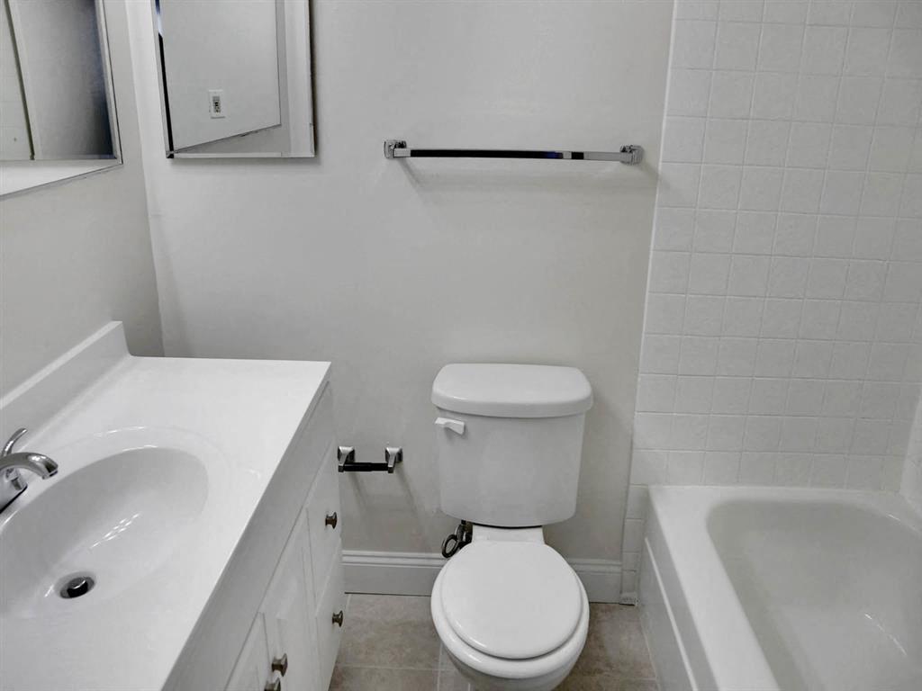 Bathrooms are fresh and updated in all Lafayette Towers homes.