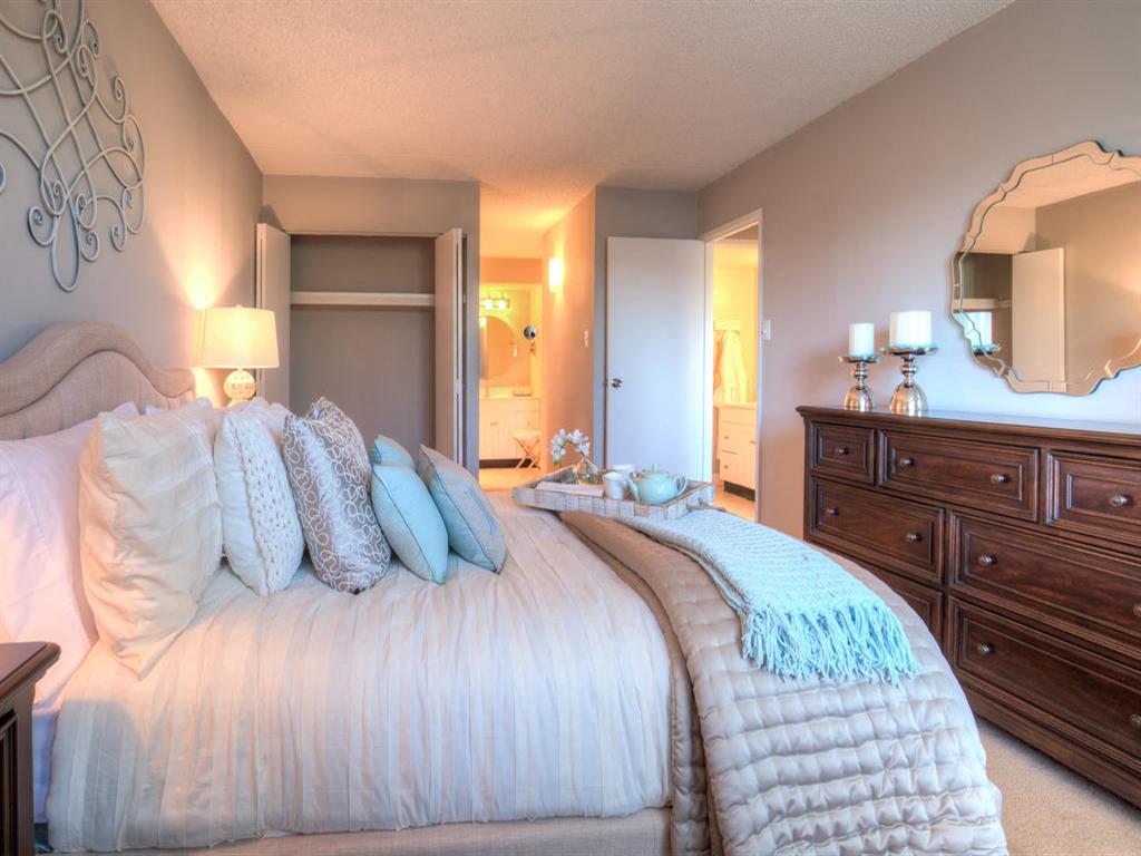 Keep clutter at bay with generous closets in every bedroom, and enjoy wall-to-wall carpeting.