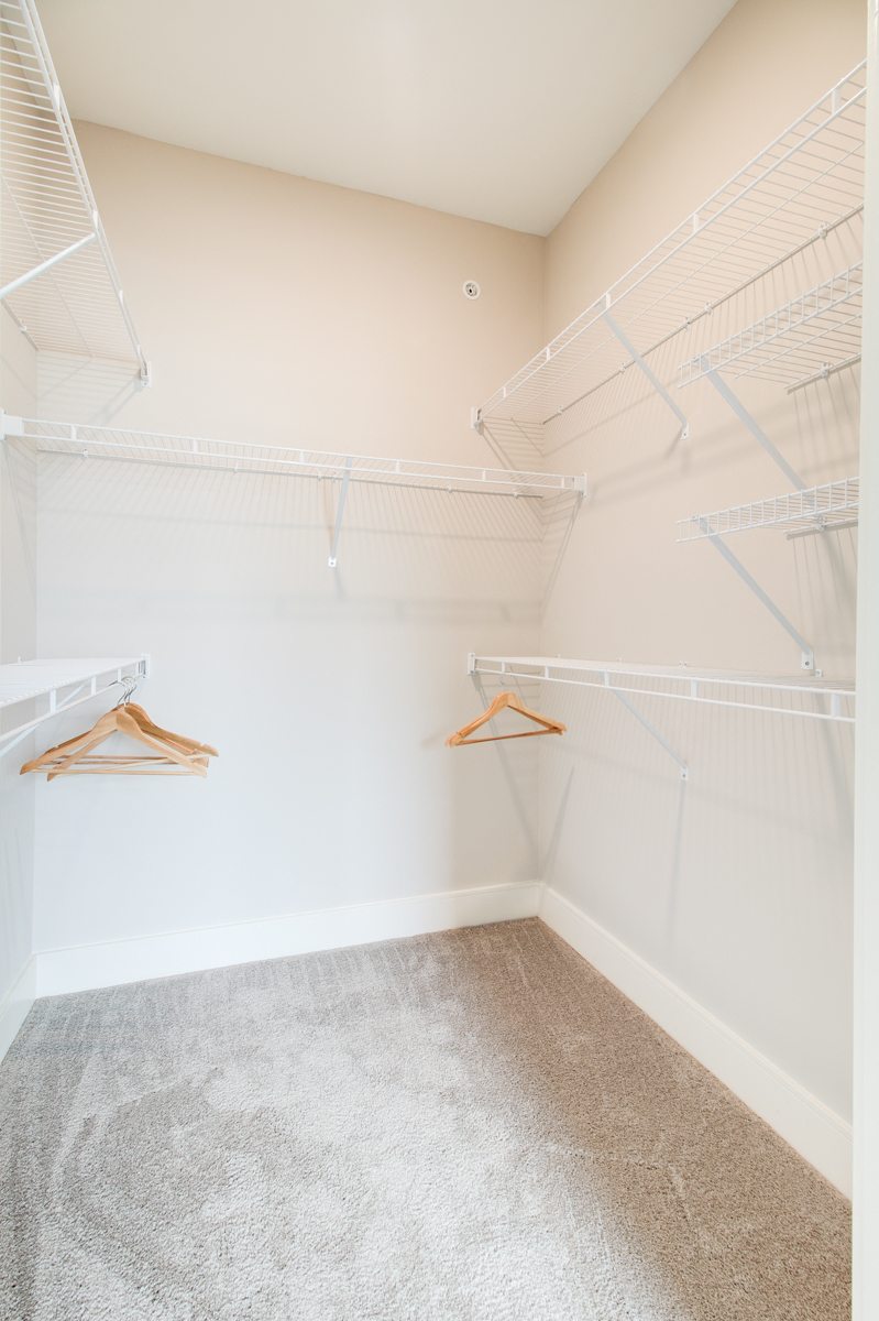 Expansive Closets w/ Open Air Shelving at The Edison at Peytona, Tennessee,37066
