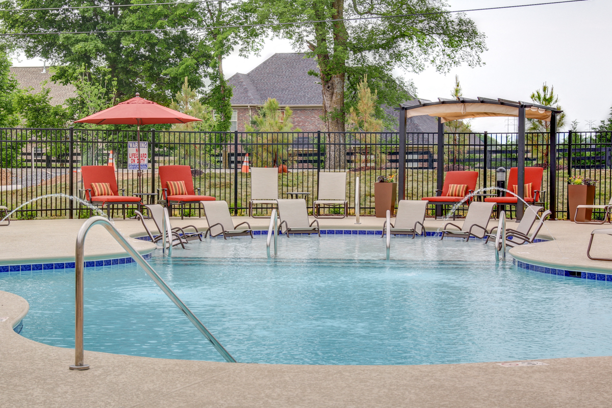 Lounging by the Pool at The Edison at Peytona, Gallatin, TN,37066