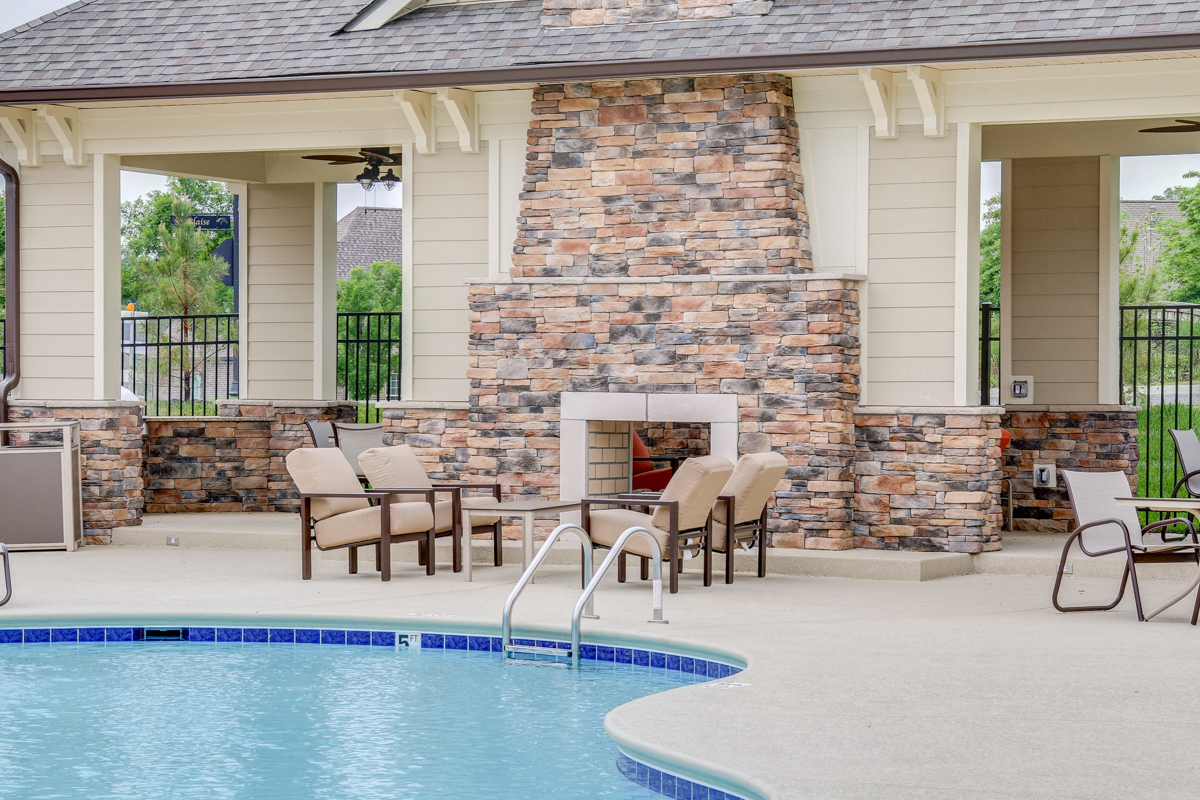Poolside Fire Pits at The Edison at Peytona, Gallatin, TN