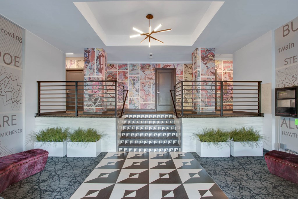 the lobby or reception area of the ace hotel