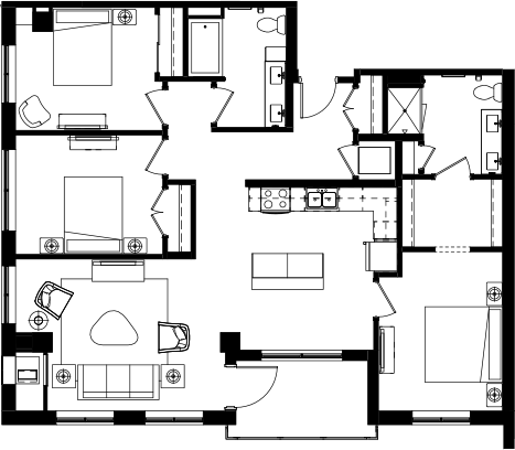 3 Bdrm, 2 Bath