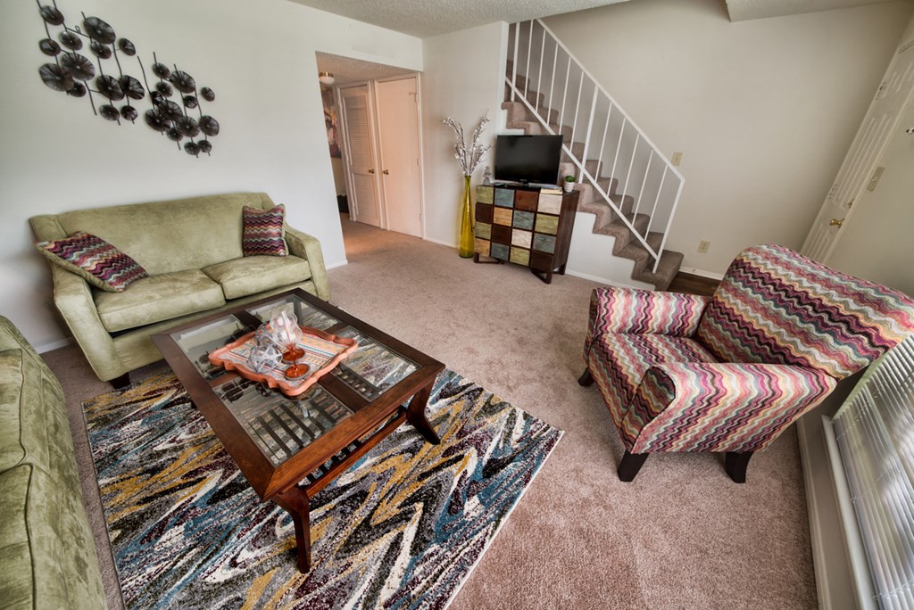Waterford Square Apartments Living room in Huntsville, AL