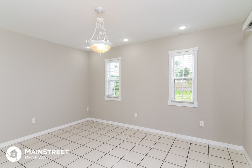 the living room is clean and ready to use