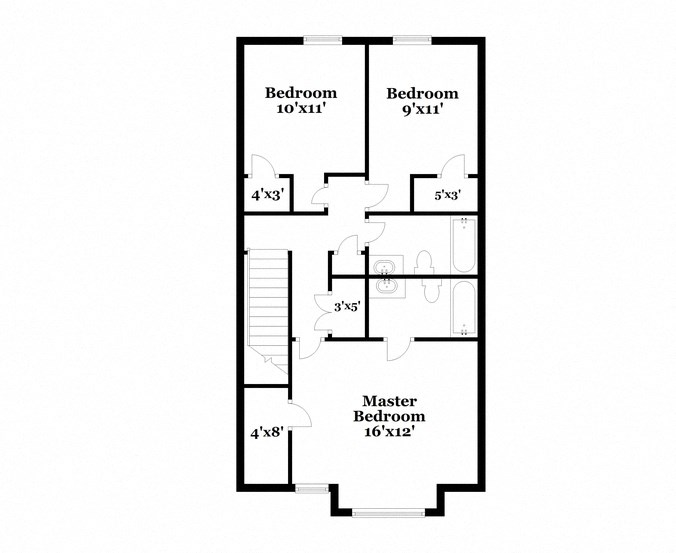 a floor plan of a house with an open floor plan