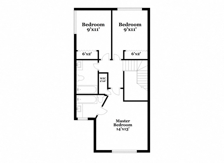 a floor plan of a house with an open floor plan and a balcony