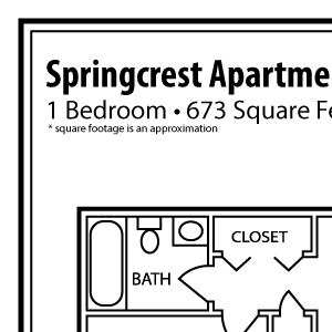 1 Bedroom Apartment