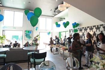 Expansive Clubhouse at The Mansfield at Miracle Mile, Los Angeles, CA
