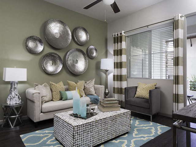 Living Room at Skye Apartments in Vista CA
