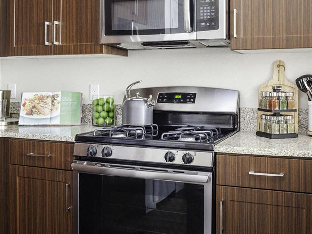 Gas Stove top at Skye Apartments in Vista CA