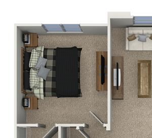 A1 floor plan at Skye Apartments in Vista, CA