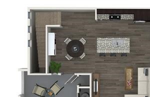 B3 floor plan at Skye Apartments in Vista, CA