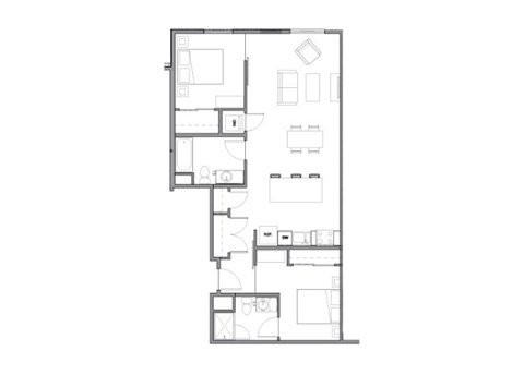 Floor Plan at Allez, Redmond,Washington