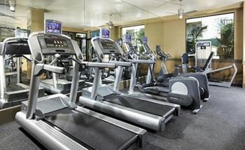 Fitness studio for cardio and weight training  at Trio Apartments, Pasadena