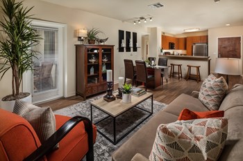 Luxury Living Room at Trio Apartments in Pasadena, CA - Photo Gallery 13