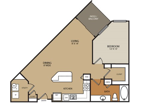 Residences at Forty Two 25 Apartments for rent in Phoenix, AZ - floor plan