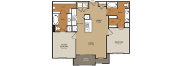 Residences at Forty Two 25 Apartments for rent in Phoenix, AZ - floor plan
