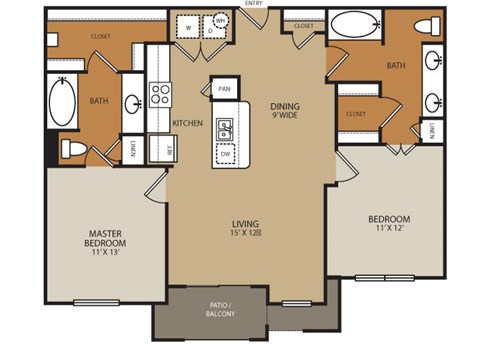 Residences at Forty Two 25 Apartments for rent in Phoenix, AZ - floor plan