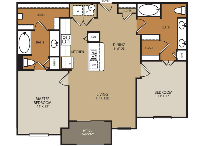 Studio 1 2 3 Bedroom Apartments In Phoenix Az Residences At 4225 Residences At Forty Two 25 Apartments For In Phoenix Az Floor Plan
