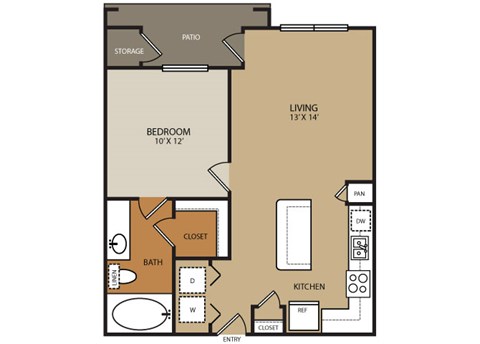 Residences at Forty Two 25 Apartments for rent in Phoenix, AZ - floor plan