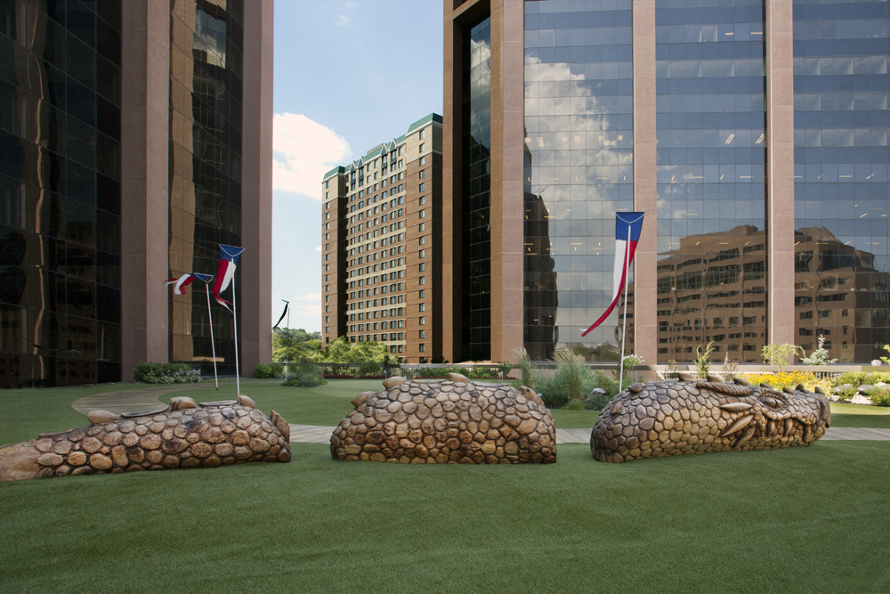 The Dragon Sculpture at City Square Private Park