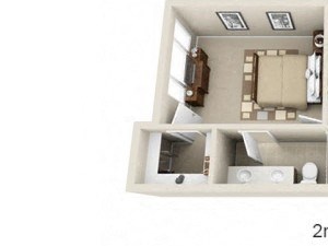 2 Bed 2.5 Bath B5 Floor plan 2 Bed 2.5 Bath B5 Floor plan, at Lakeview at Superstition Springs, 1849 South Power Road