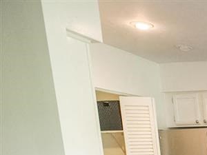 Open kitchen and dining space at Residence at Christopher Wren in Gahanna OH