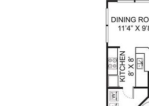 B1 floor plan at Residence at Christopher Wren in Gahanna Ohio