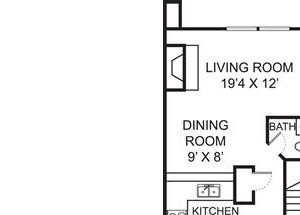 B2TH floor plan at Residence at Christopher Wren in Gahanna Ohio