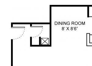 A2D floor plan at Saw Mill Village Apartments in Columbus OH