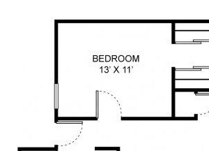 C1 floor plan at Saw Mill Village Apartments in Columbus OH