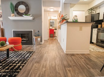 Fireplace at Saw Mill Village Apartments in Columbus OH - Photo Gallery 4