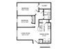 B1 floorplan at Sterling Park Apartments in Grove City Ohio