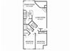 B1 floorplan at Kensington Grove Apartments in Westerville OH