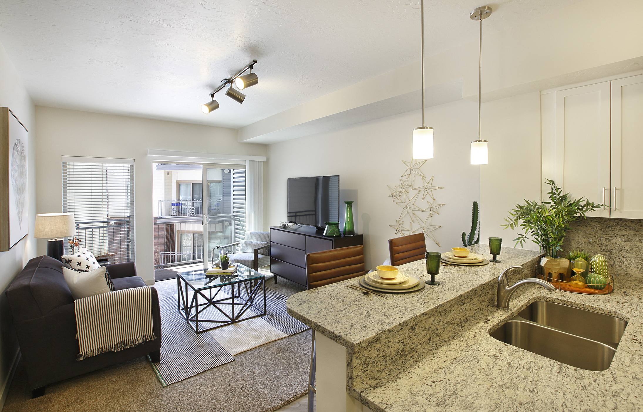 Liberty Blvd Apartments, Salt Lake City, UT Living Room Kitchen