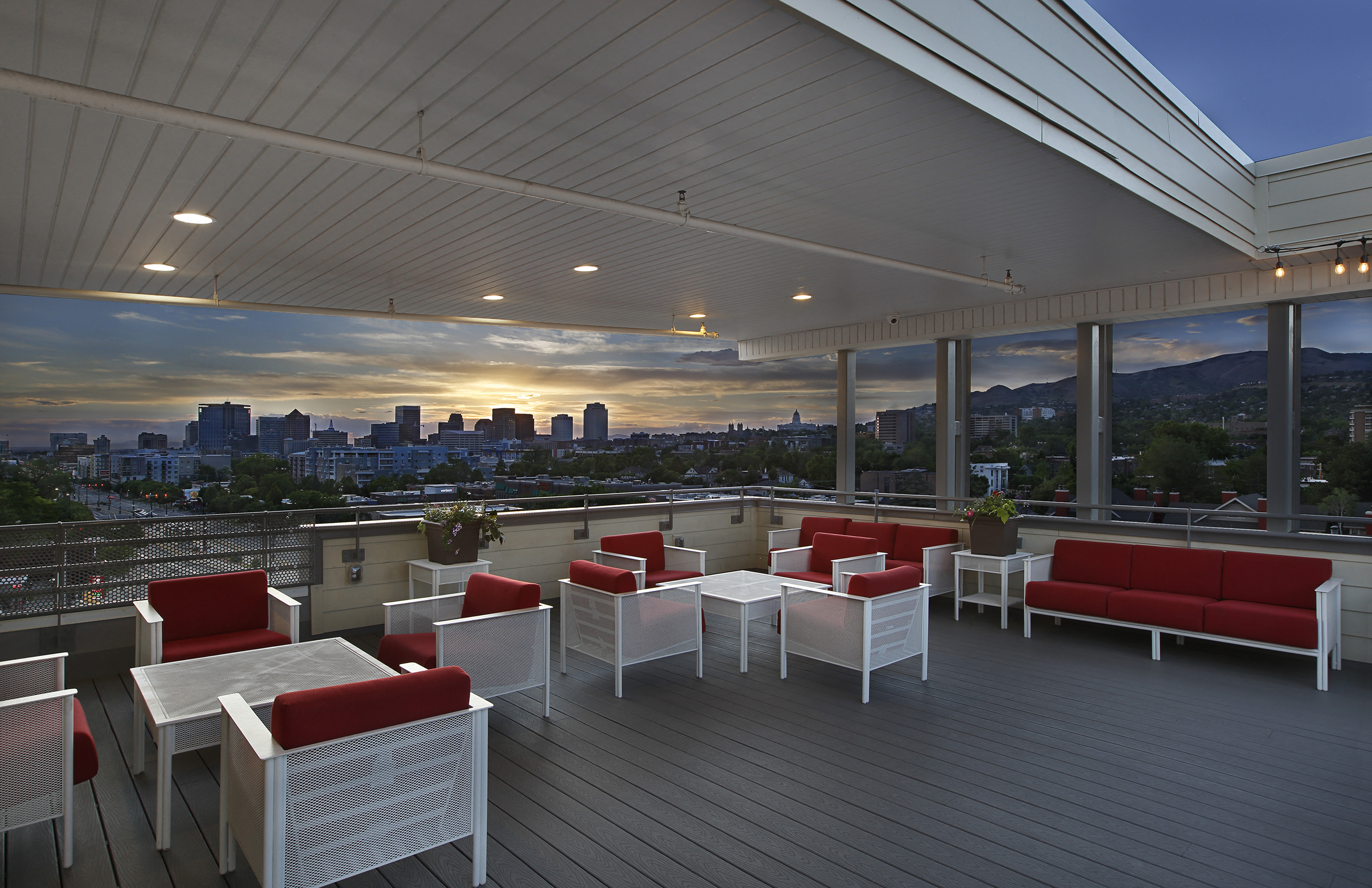 Liberty Blvd Apartments, Salt Lake City, UT Roofdeck City View Furniture