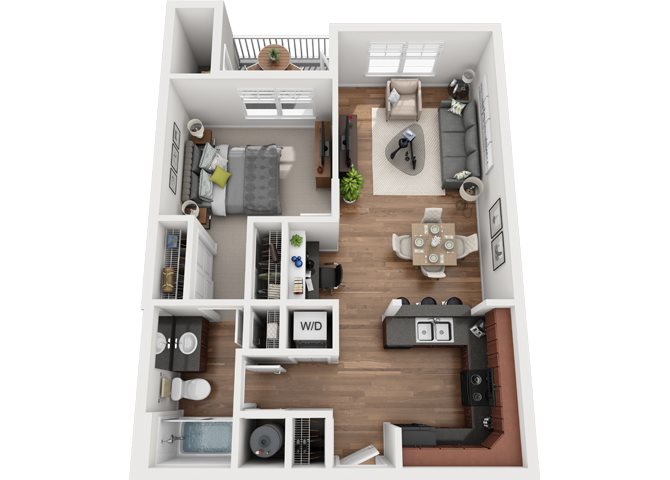 One Bedroom | One Bathroom