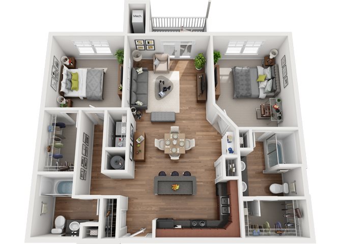 Two Bedroom | Two Bathroom