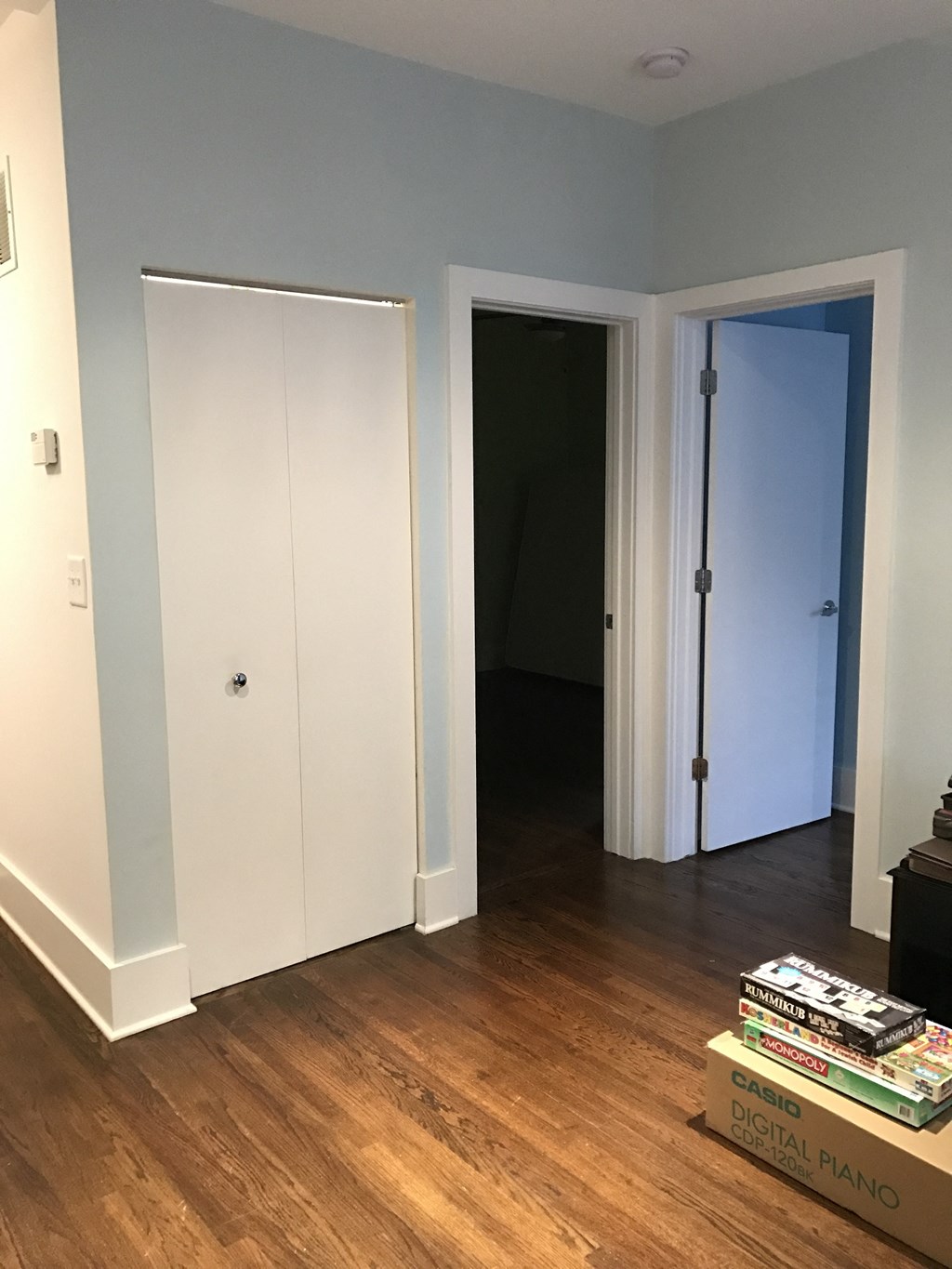 the new closet in the living room