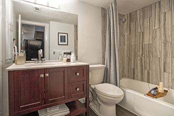 Wood-Grain Look Shower Tile