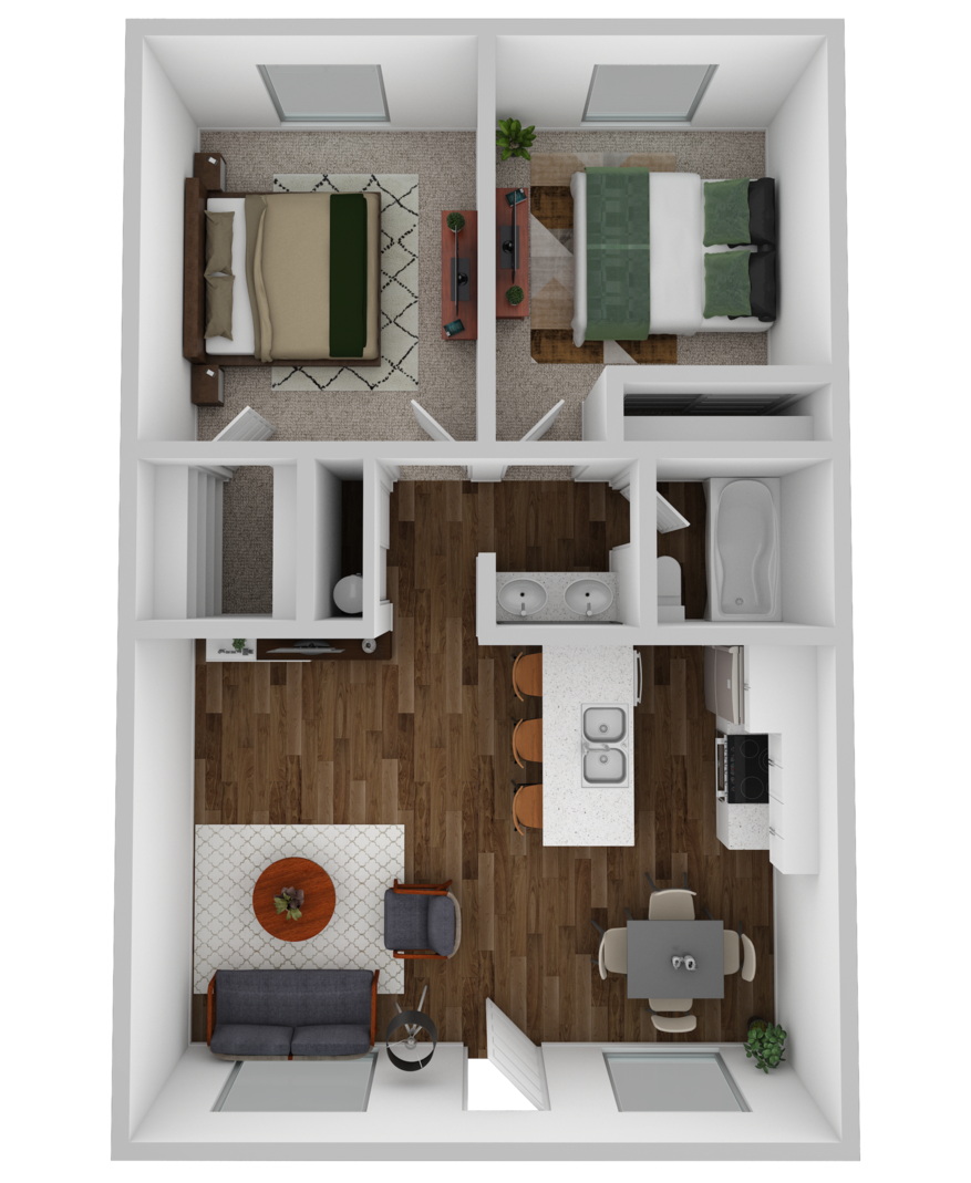 Large 2 Bedroom