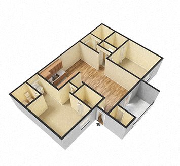 2Bed_2Bath Floor Plan 2