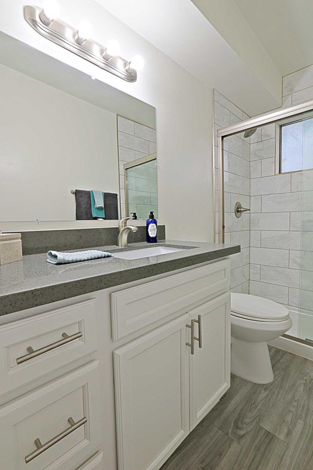 a bathroom with a sink and a toilet