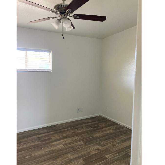 Unfurnished bedroom — representative home at The Palms.