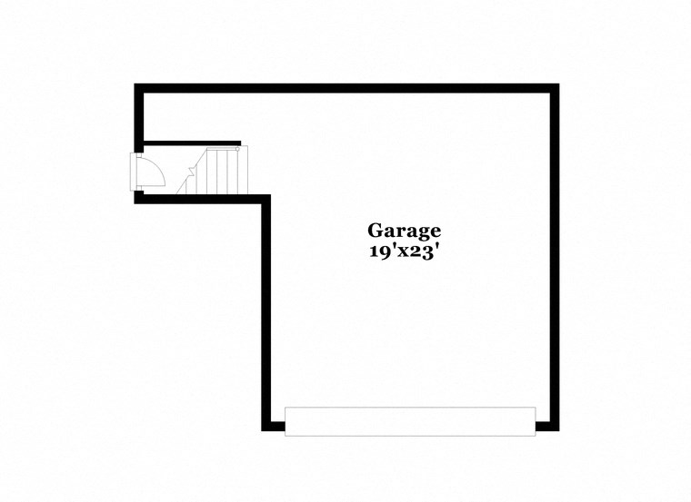 a floor plan of a house with a loft