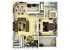 One Bedroom One Bathroom One Bedroom One Bathroom